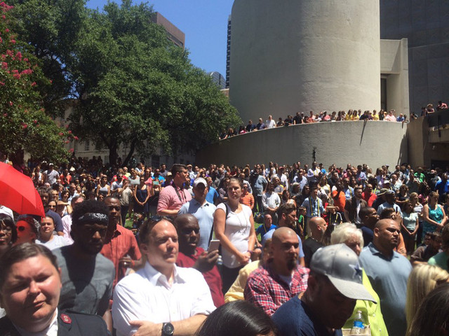 2 Works for You reporters Cori Duke, Brian Miller in Dallas covering police ambush, killings