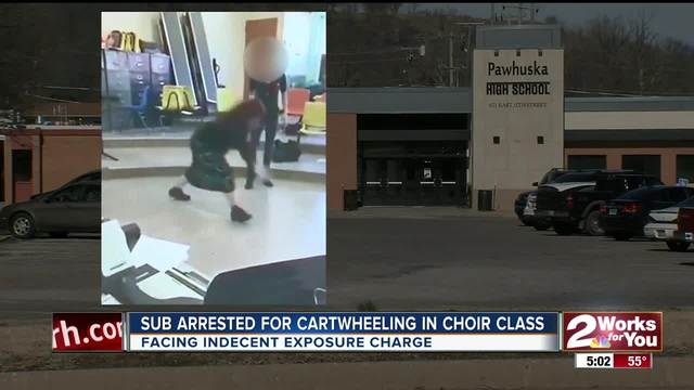 Choir teacher cartwheel