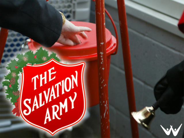Santa visits the Salvation Army Santa visits the Salvation Army