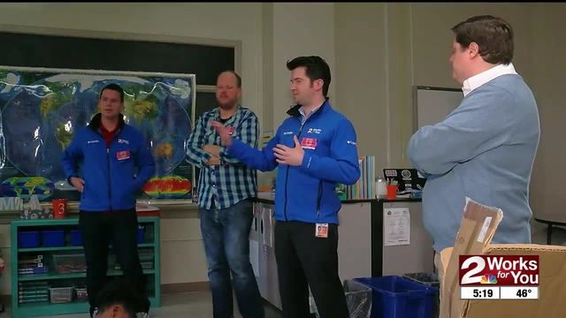 2 works for you weather team visits mayo elementary kjrh com two works for you