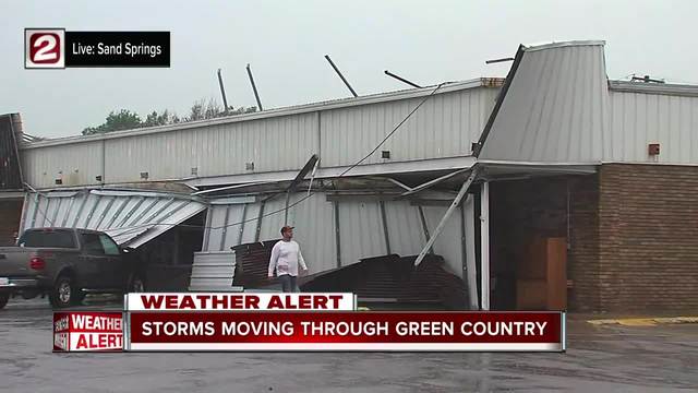 Sand Springs hit hard by heavy rain- wind